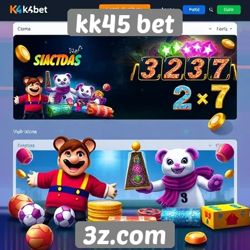 Comparação de jogos disponíveis na plataforma kk45 bet