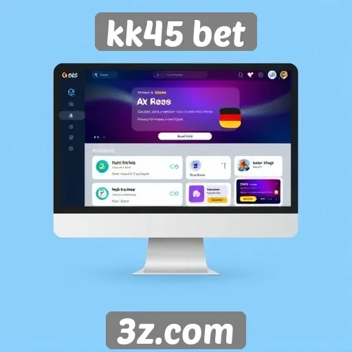 Interface e usabilidade do site kk45 bet